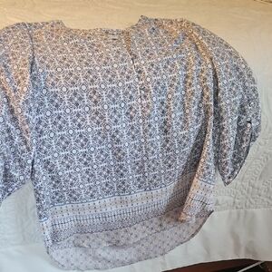 Women's Blueish gray Patterned Top